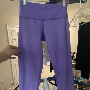 Purple Lululemon Crop Leggings